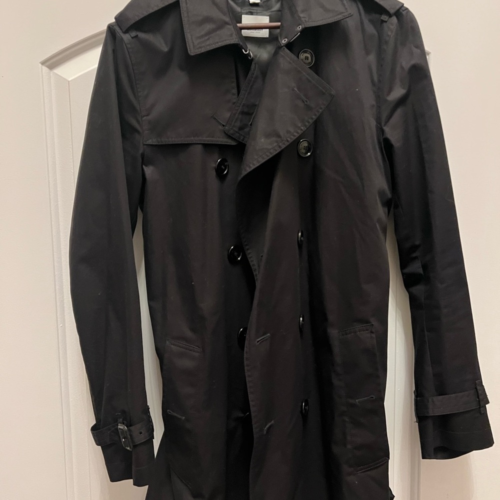 Burberry Men's Classic Black Trench Coat - 48